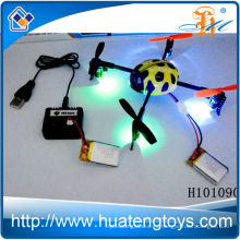 El mejor juguete del quadcopter del rc de la venta, 2.4g quadchter del rc 4ch interfiere el ufo con el juguete H101090 de las luces